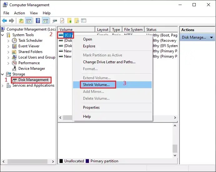 How to Create New Partition from C Drive in Windows 10 Without Formatting