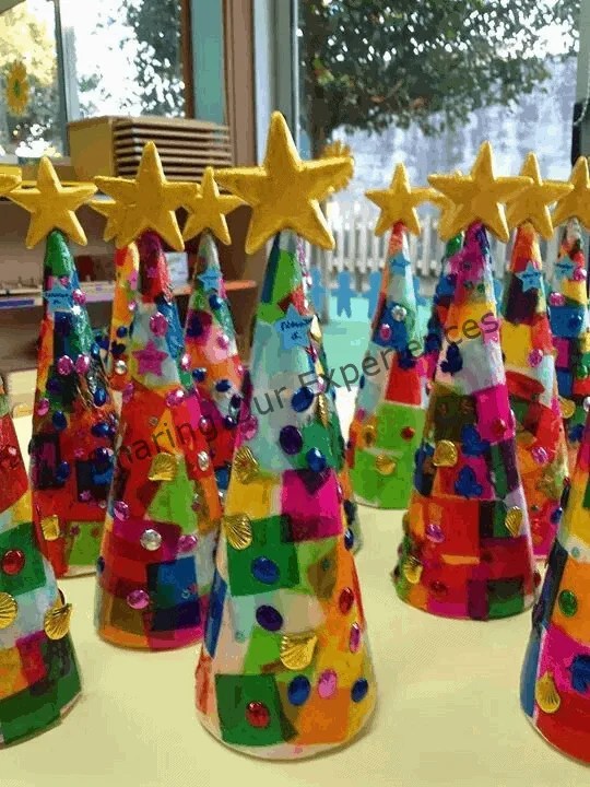 Easy Christmas Tree Crafts Ideas for toddlers and preschoolers