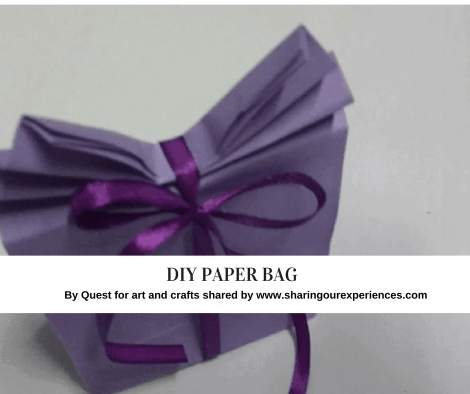 How to make a Paper Gift bag at home Sharing Our Experiences