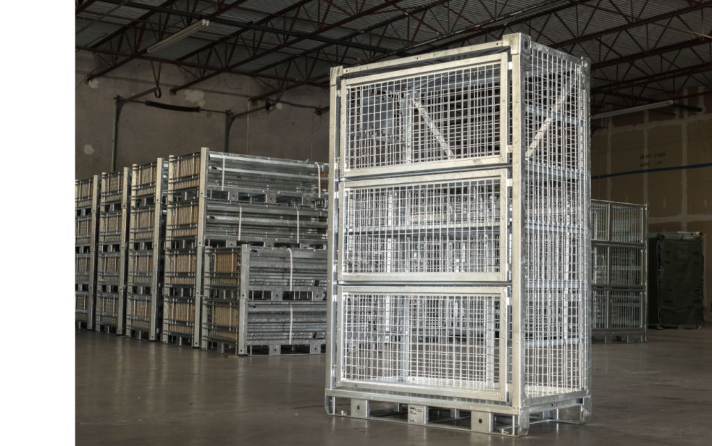 SHARKCAGE Heavy duty cages for storage and transport of supplies.