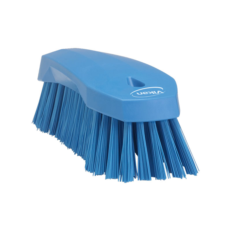 Vikan Hand Scrub Brush, Stiff Bristle, Medium, 200 mm Sharp Attack