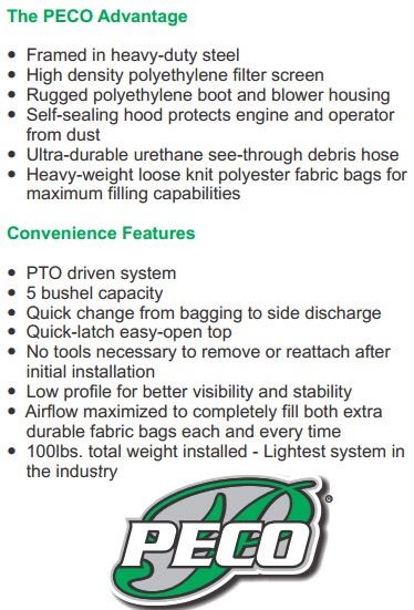 PECO PRO 2 Bagger for FASTCAT ZTR's - Sharpe's Lawn Equipment