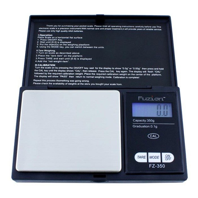 Fuzion Professional Digital Pocket Scale 350g x 0.1g Black