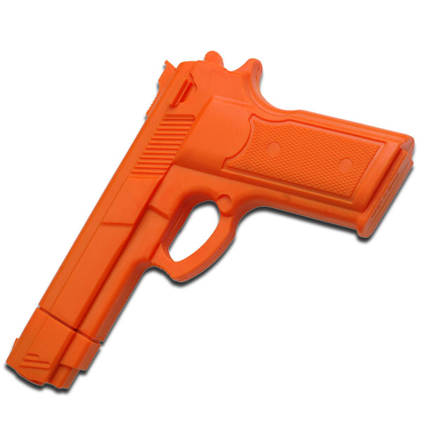 7" Orange Rubber Training Gun Real Look and Feel6O03200OR
