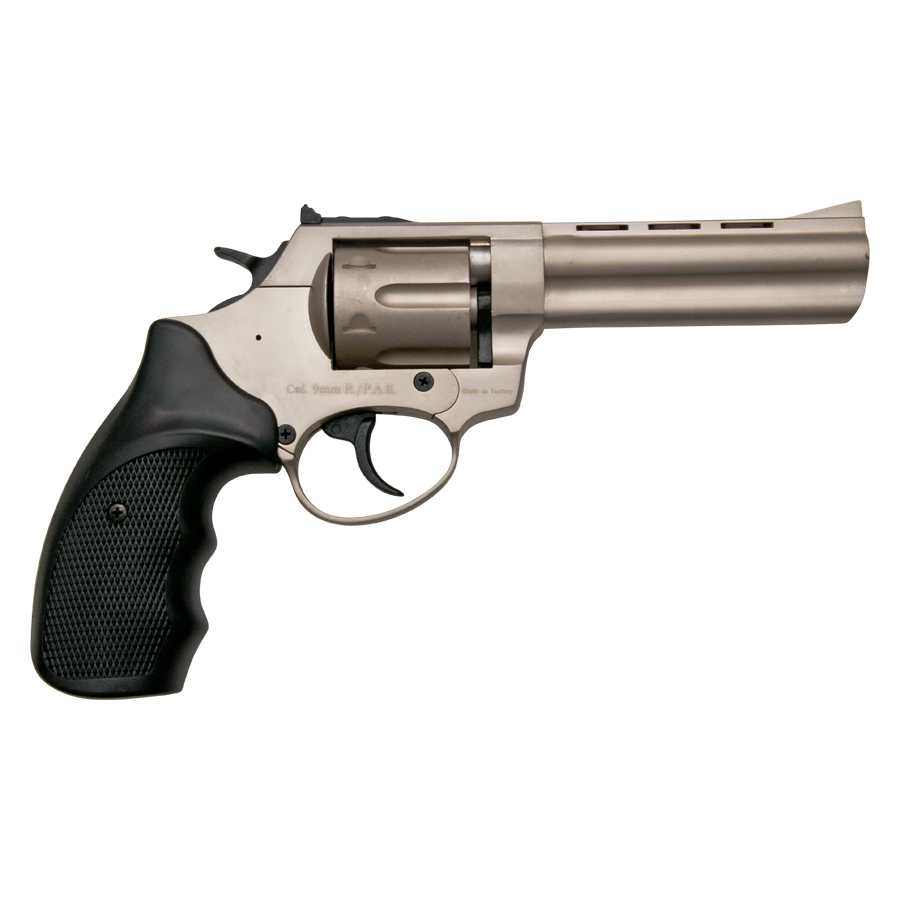 Viper 4.5 Inch Barrel 9MM Blank Firing Revolver Satin Finish