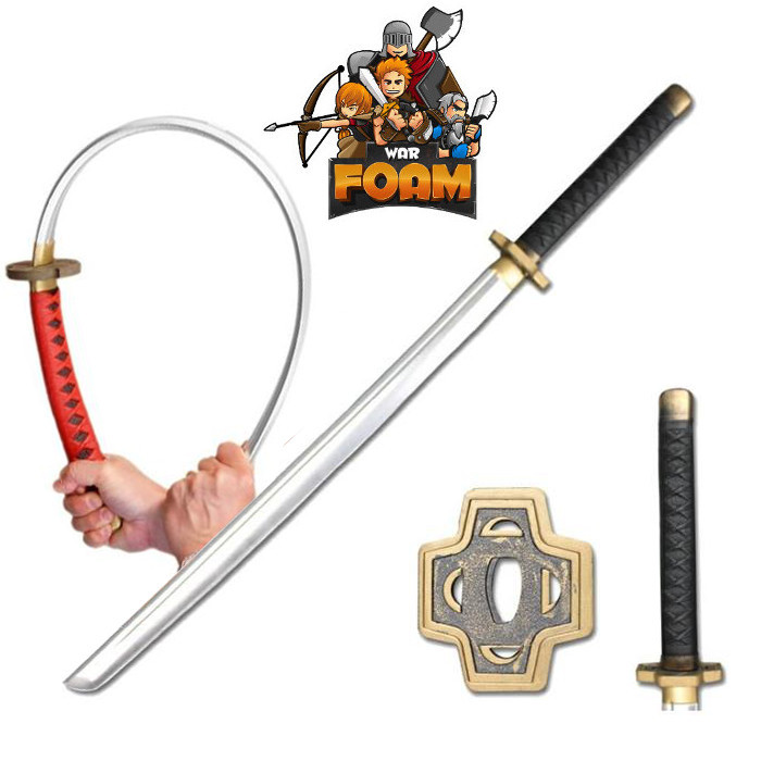 Foam Fantasy Samurai Katana Sword Chrome Finish Blade Cospla