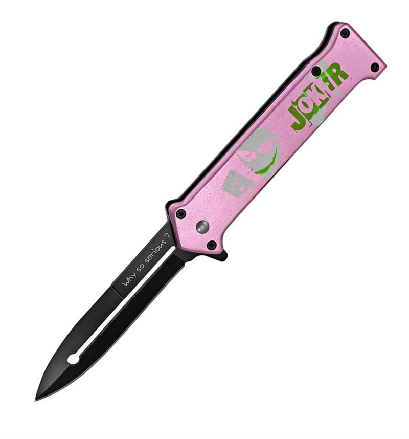 Joker Spring Assist 'Legal Automatic' Knife Purple6E4BF016