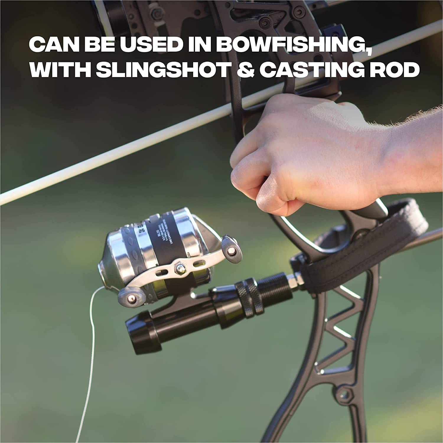 Spincast Bowfishing Reel Slingshot Bow Fishing Rig, Stainles