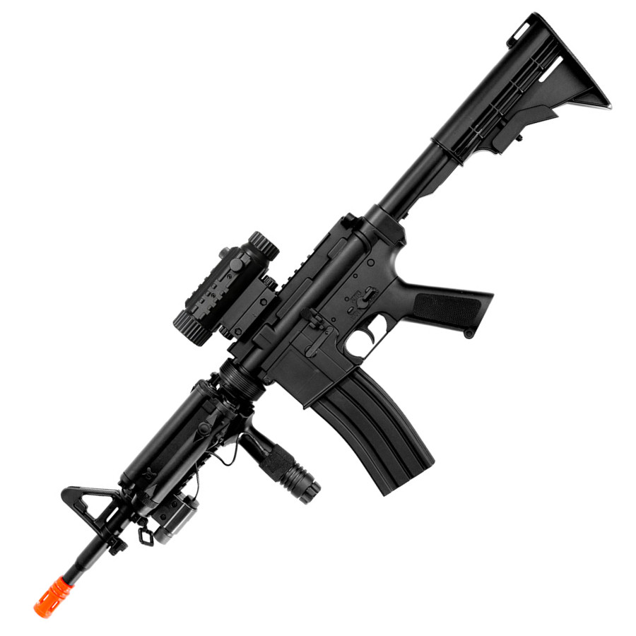Full Auto M4 Rifle Electric Airsoft Gun D92h & laser1E3D92