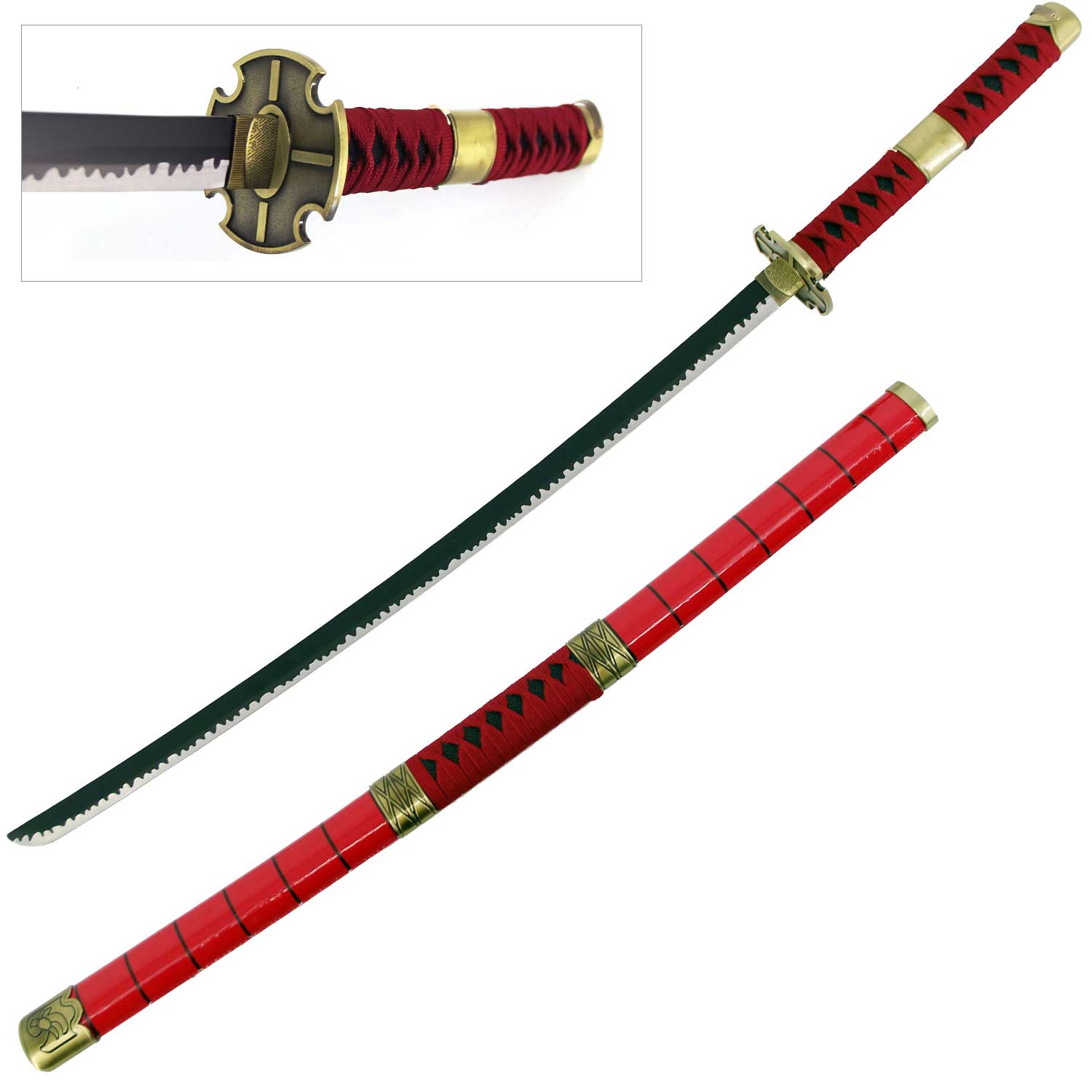 Zoro's Sandai Kitetsu Replica Sword Stainless Steel Katana5