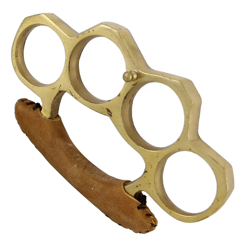 Genuine Brass Knuckle Buckle With Leather Support3O2IN8106