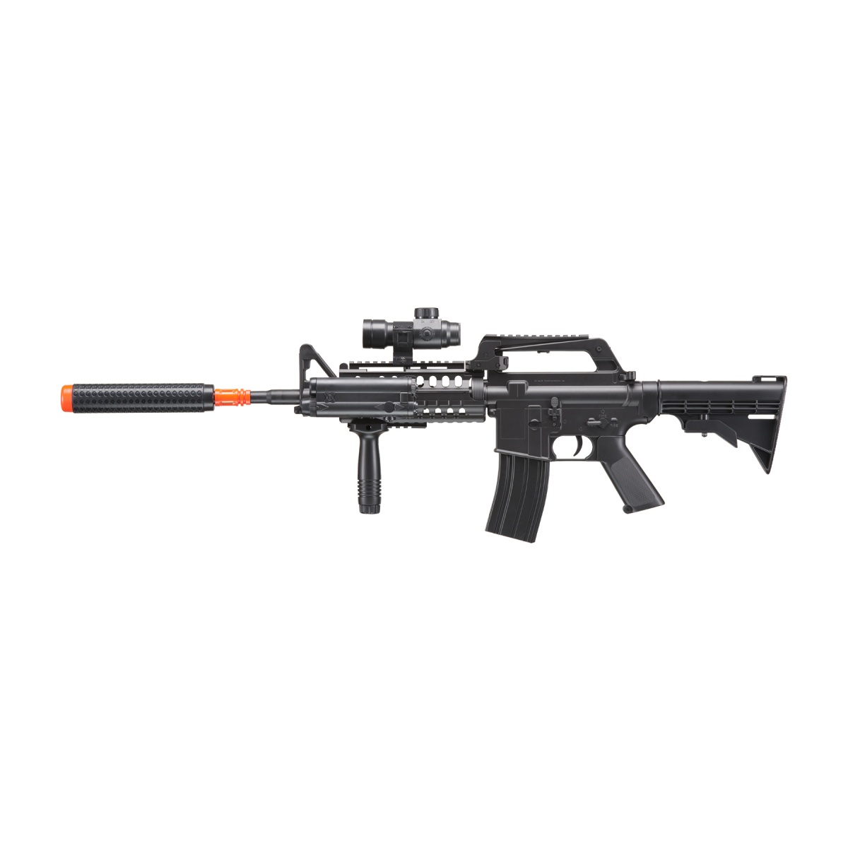 M4 SSystem TacSpec Spring Airsoft Rifle with Red Dot Scope,