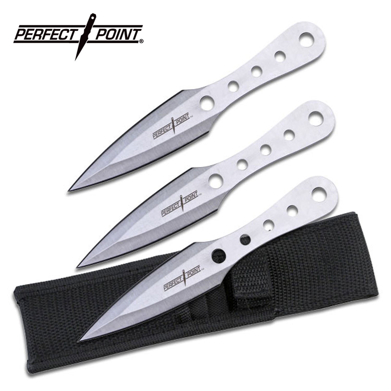 Kunai Stainless Steel Throwing Knives 3 Piece Set 6.5" Overa