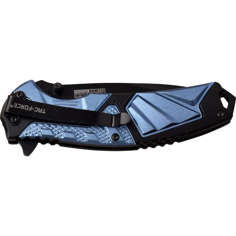 Law Enforcement Police Assisted Opening Folding Pocket Knife Blue