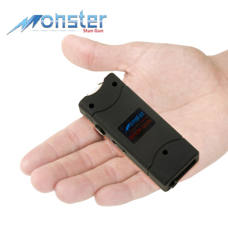 8,000,000 Rechargeable Ultra Mini Stun Gun With LED Light Black