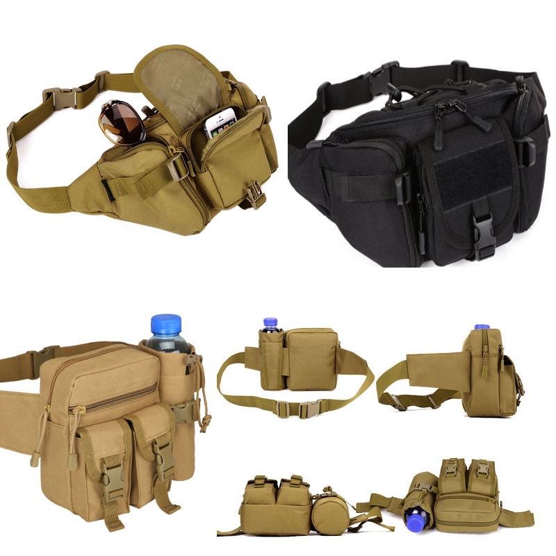 Tactical Waist Pack Fanny Pack Outdoor Hiking Travel Large A