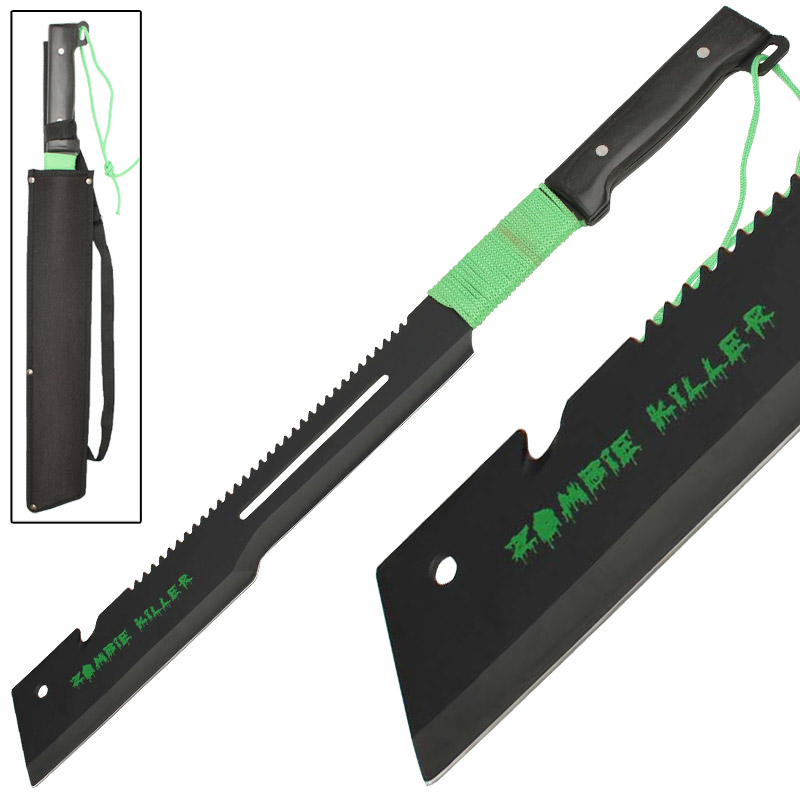 Zombie Killer Full Tang Offset Edge Tactical Machete4M1TR1