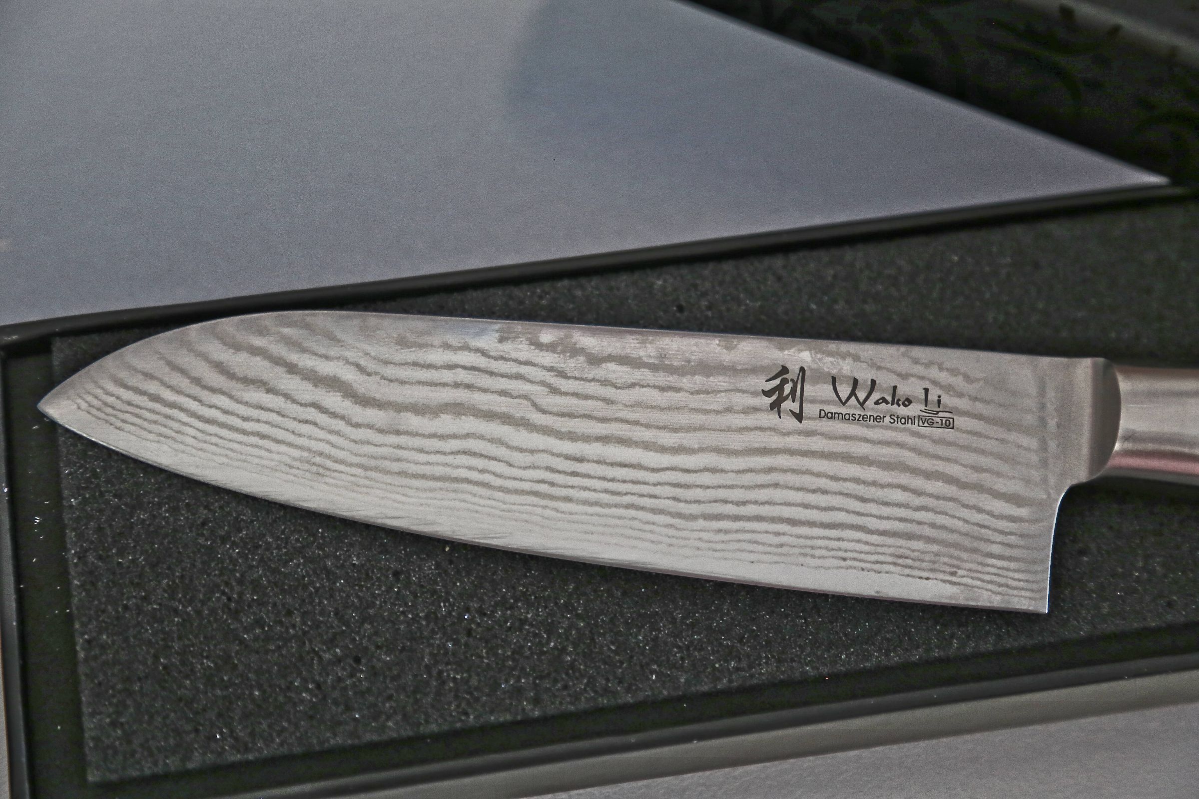 Wakoli 1DMSANMIK Santoku Damascus Knife, Japanese Damascus Steel VG