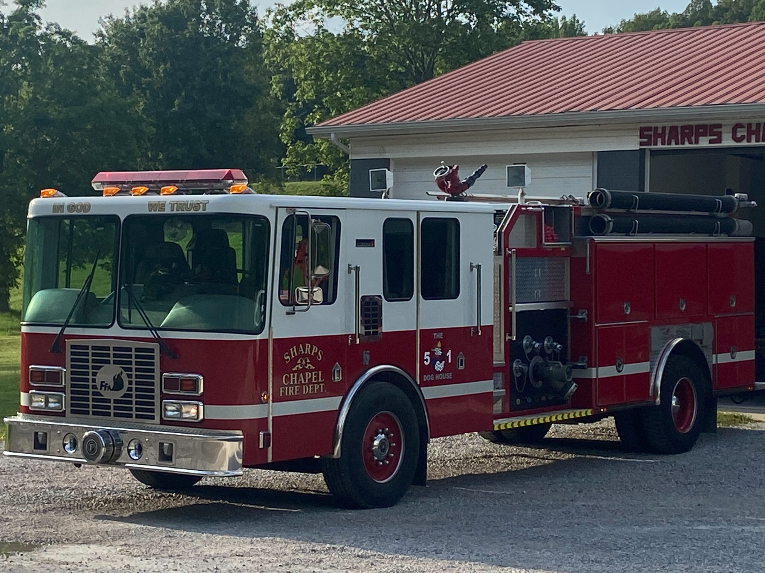 Sharps Chapel VFD Hands Down Donated Engine to Springdale VFD and