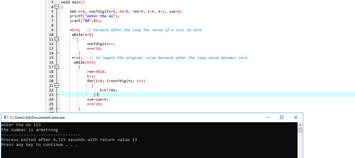 armstrong number program in c Sharp Tutorial