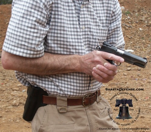 how to safely draw and holster firearm