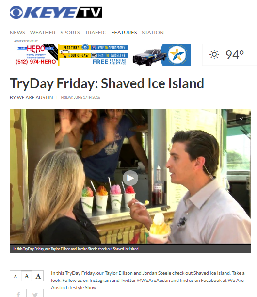 Shaved Ice Island Shaved Ice in Austin, TX