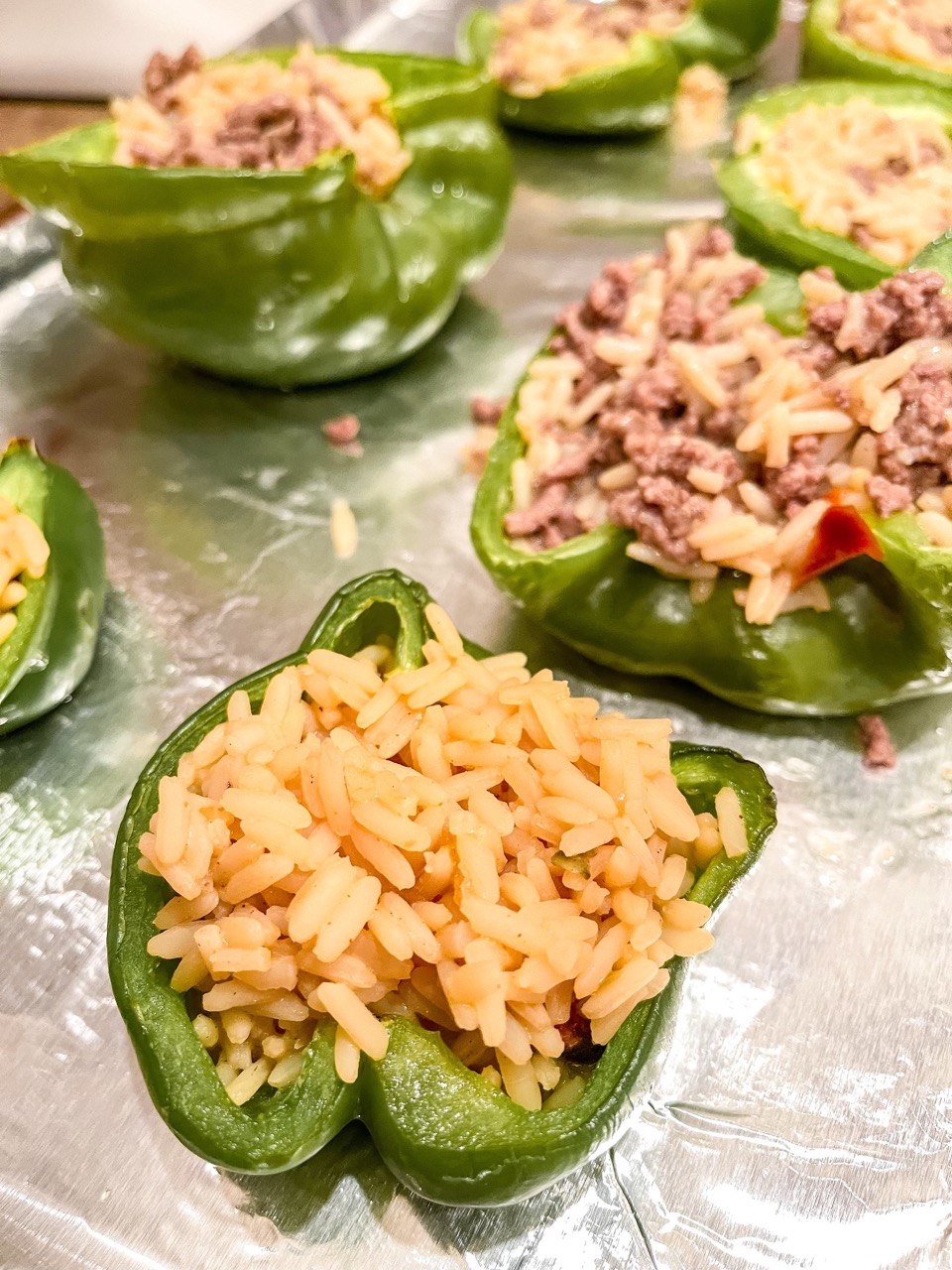 Spice Up Your Dinner with Zatarain’s Dirty Rice Stuffed Peppers