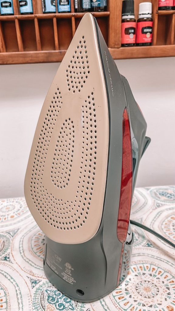 Cleaning an Iron with Faultless Hot Iron Cleaner