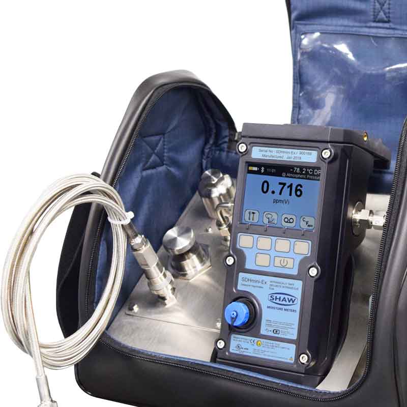 Hand Held Portable Dewpoint Meter Shaw Meters SDHmini Range