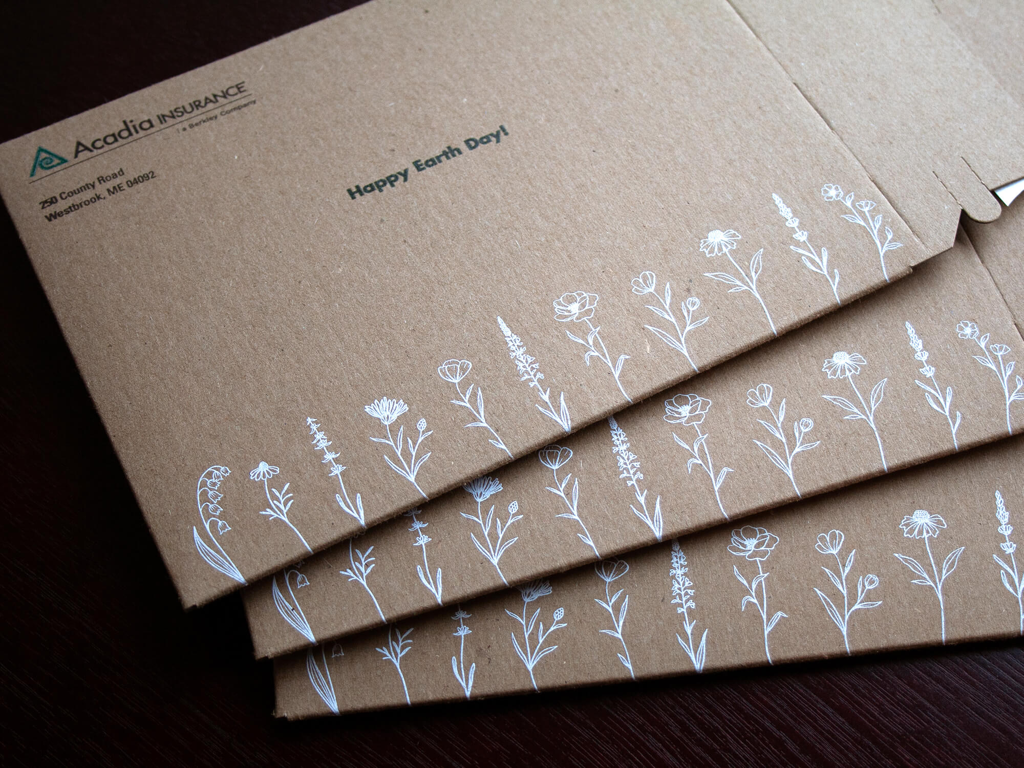 Acadia Insurance Earth Day Mailer Shawmut Communications Group