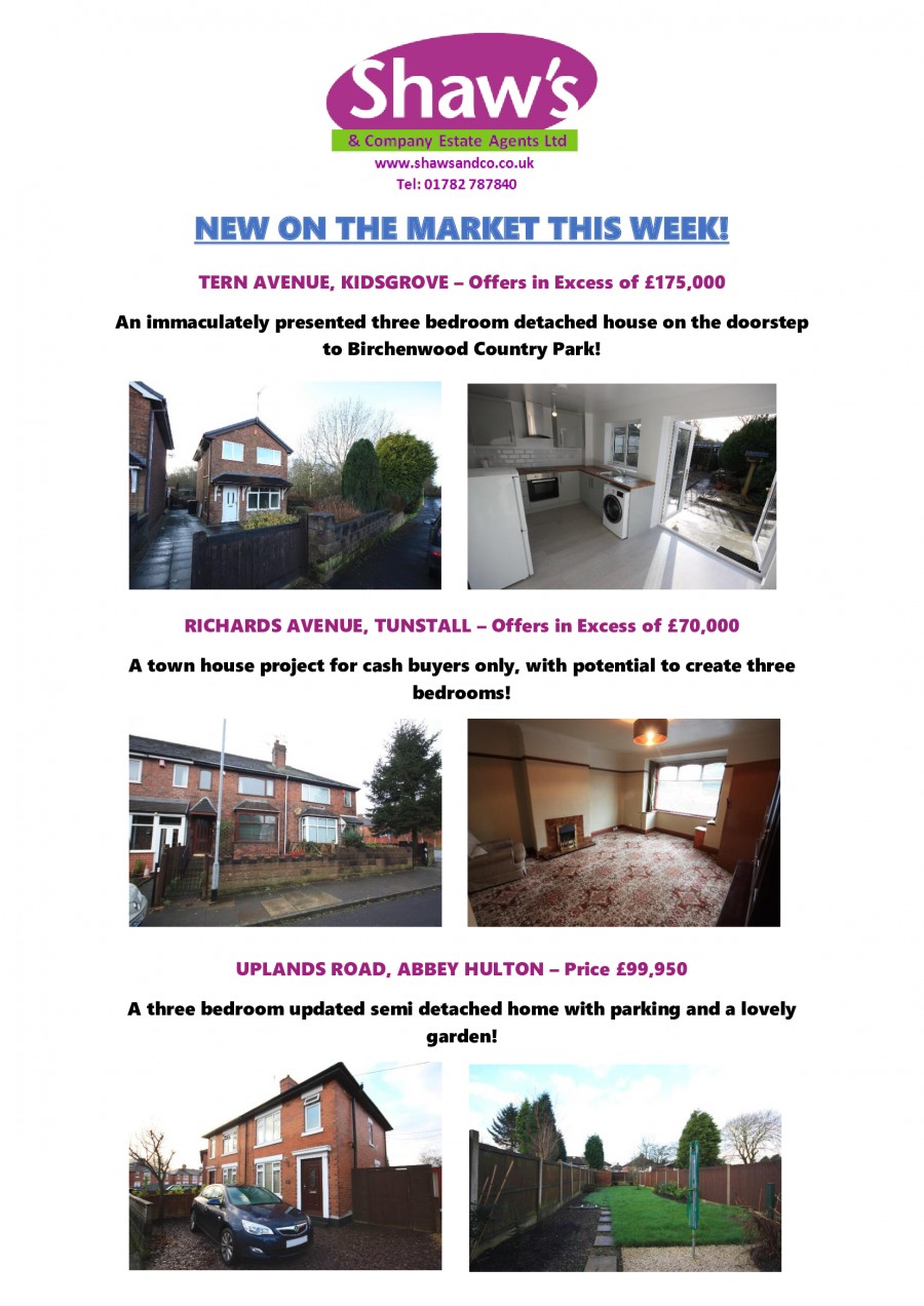 Shaws and company shaws Kidsgrove estate agents stoke Staffordshire