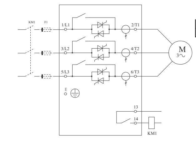News - Built in bypass soft starter star connection, internal bypass