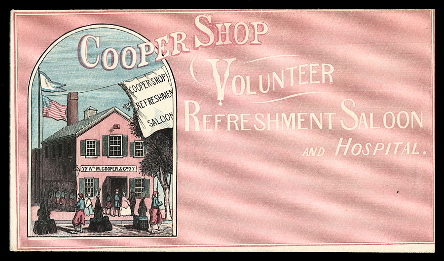Cooper Shop Volunteer Refreshment Saloon and Hospital Sheaff ephemera