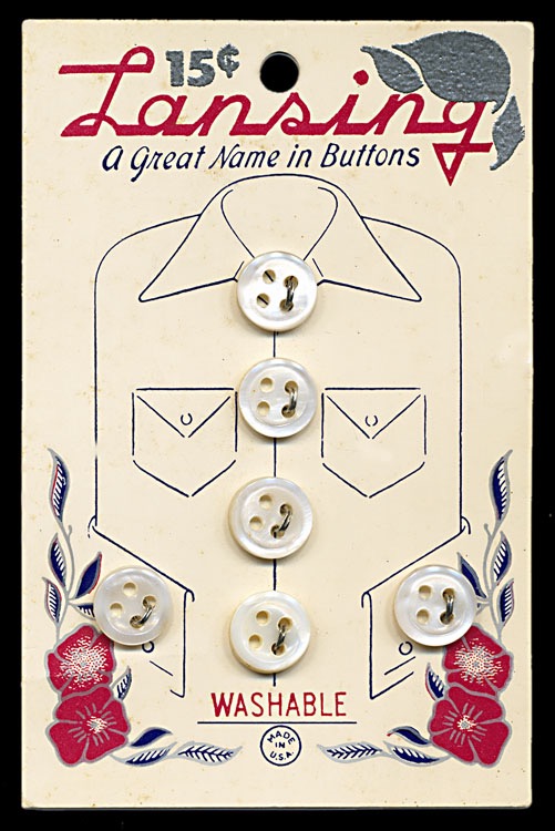 Lansing Buttons Sheaff ephemera