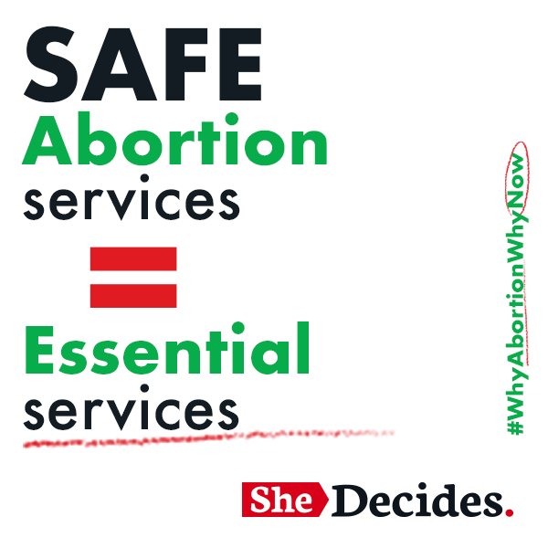 Arts for Abortion Rights social assets She Decides