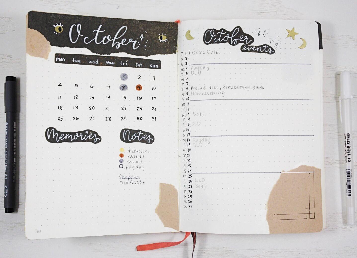 Printable October 2021 Bullet Journal Setup ⋆ Sheena of the Journal