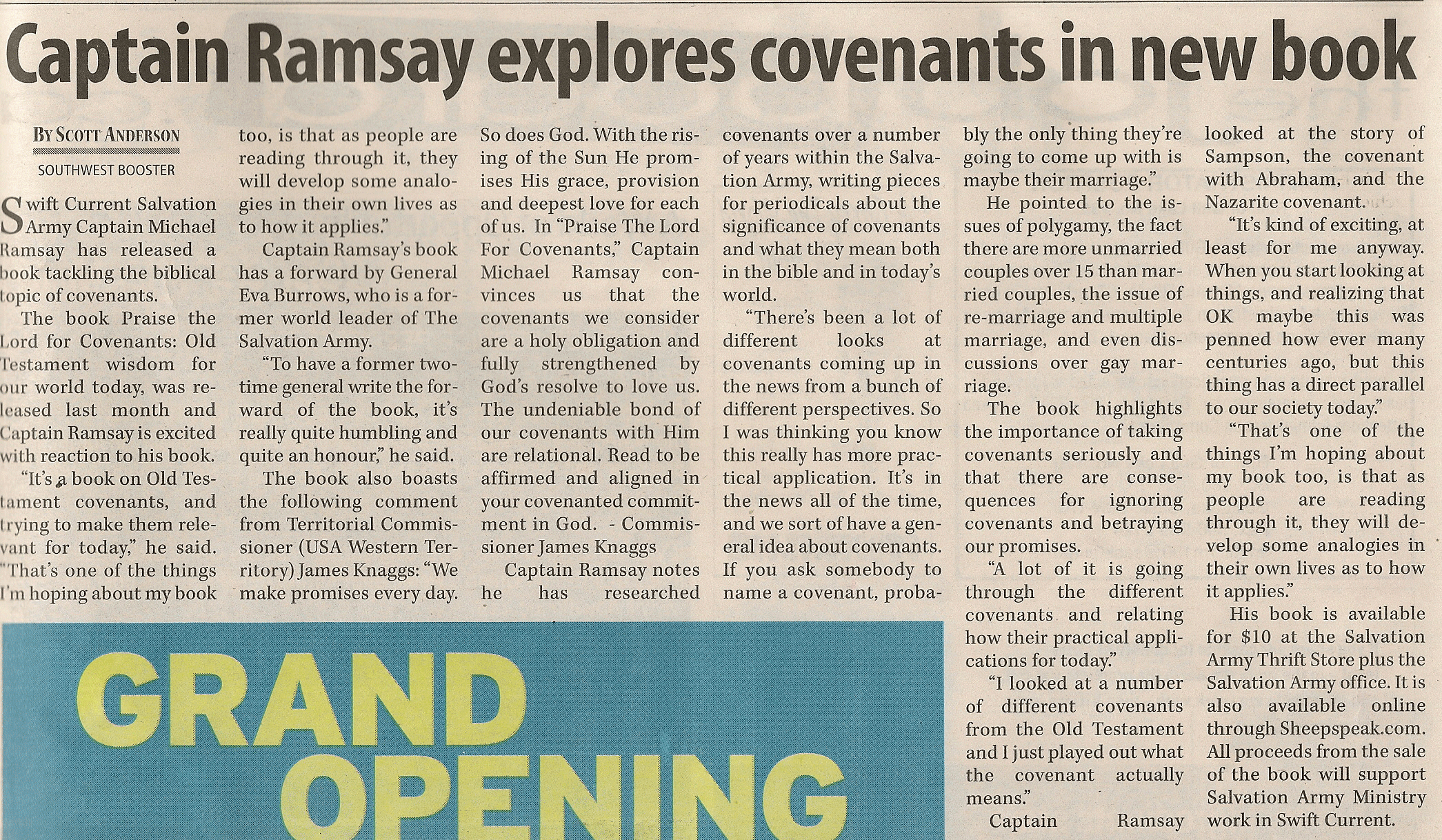 The Salvation Army in Northern Saskatchewan bringing