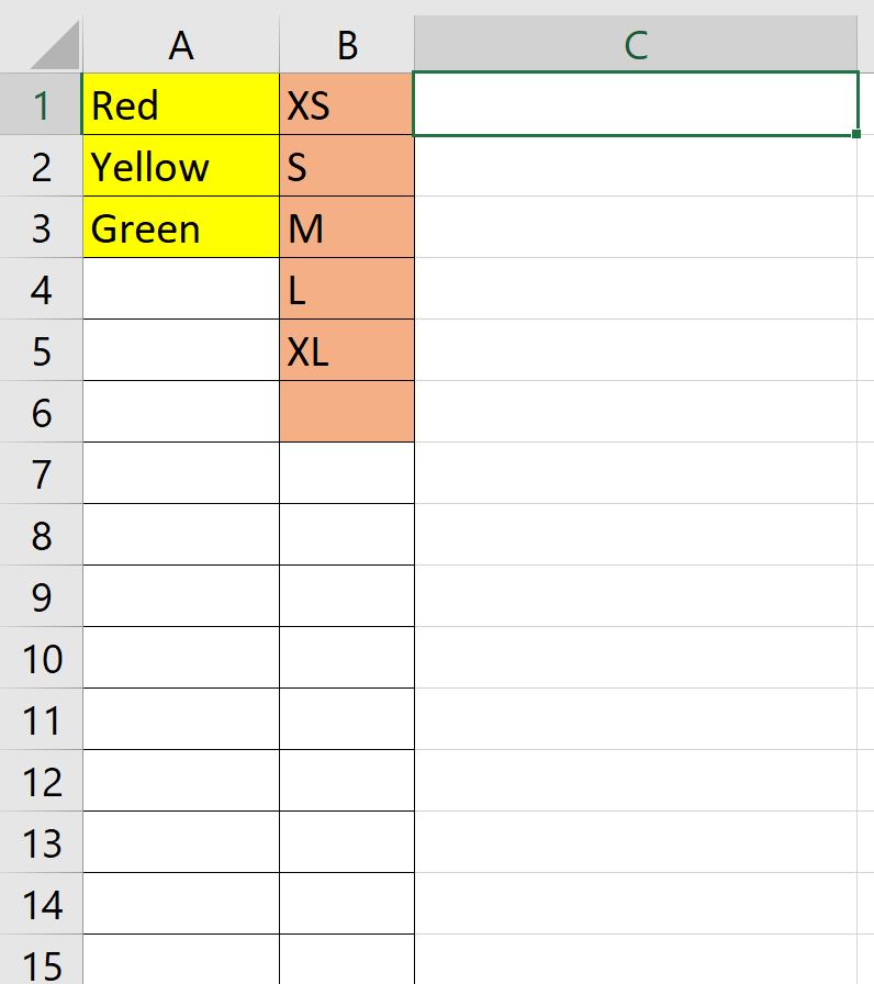 How to Generate a List of all Possible Permutations in Excel Sheetaki