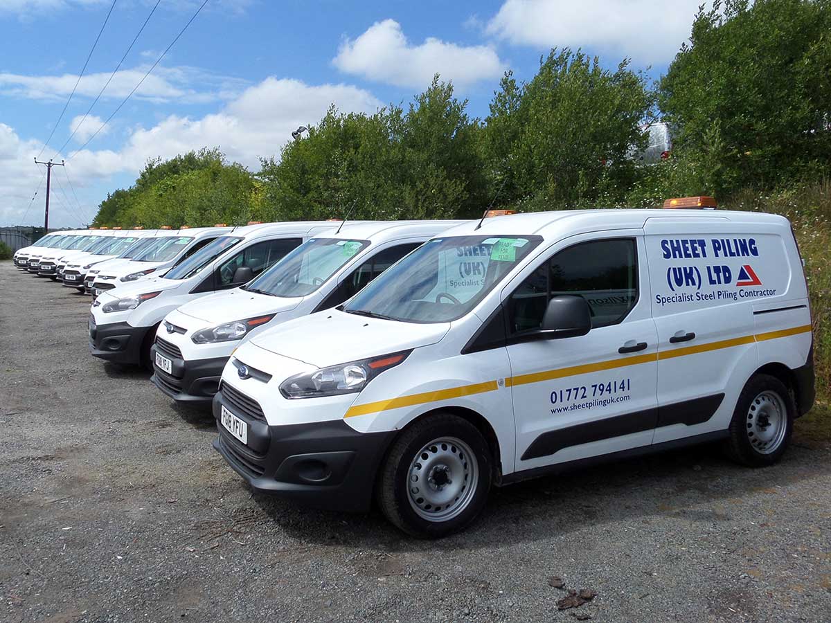 New Fleet of Company Vans Delivered Sheet Piling (UK) Ltd