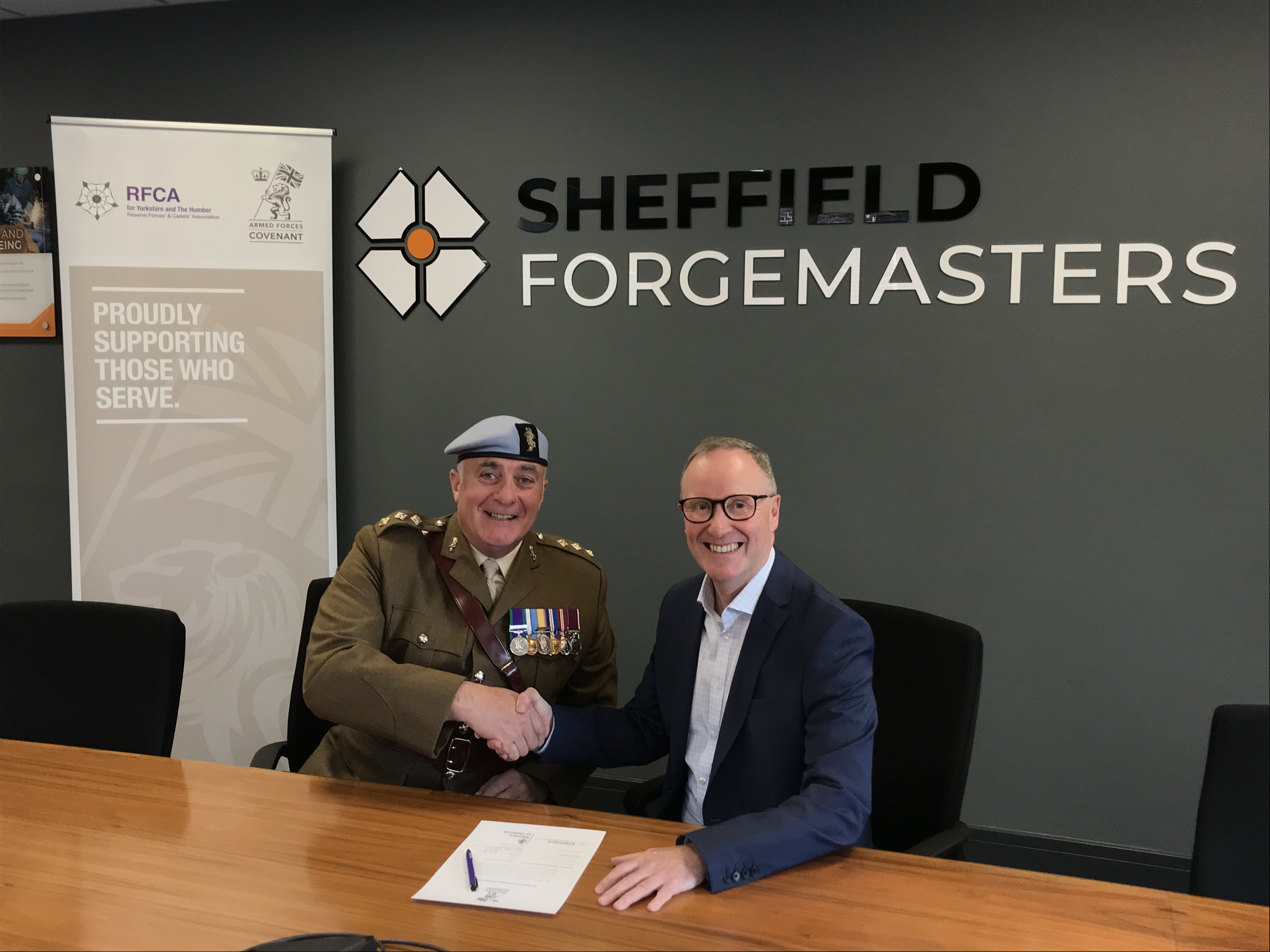 Article Sheffield signs Armed Forces Covenant