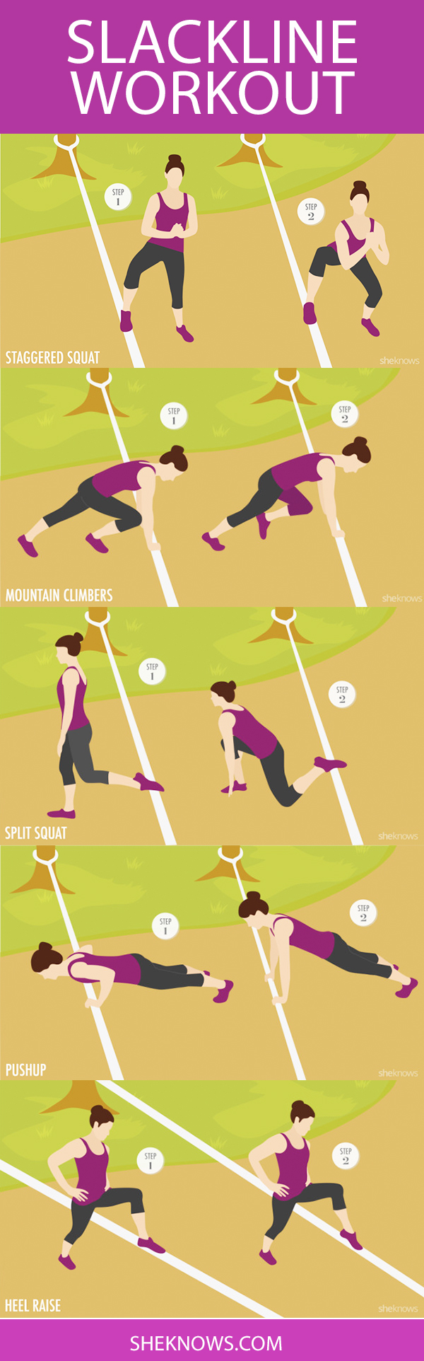 Superfun slackline workout will make your tired exercises new again