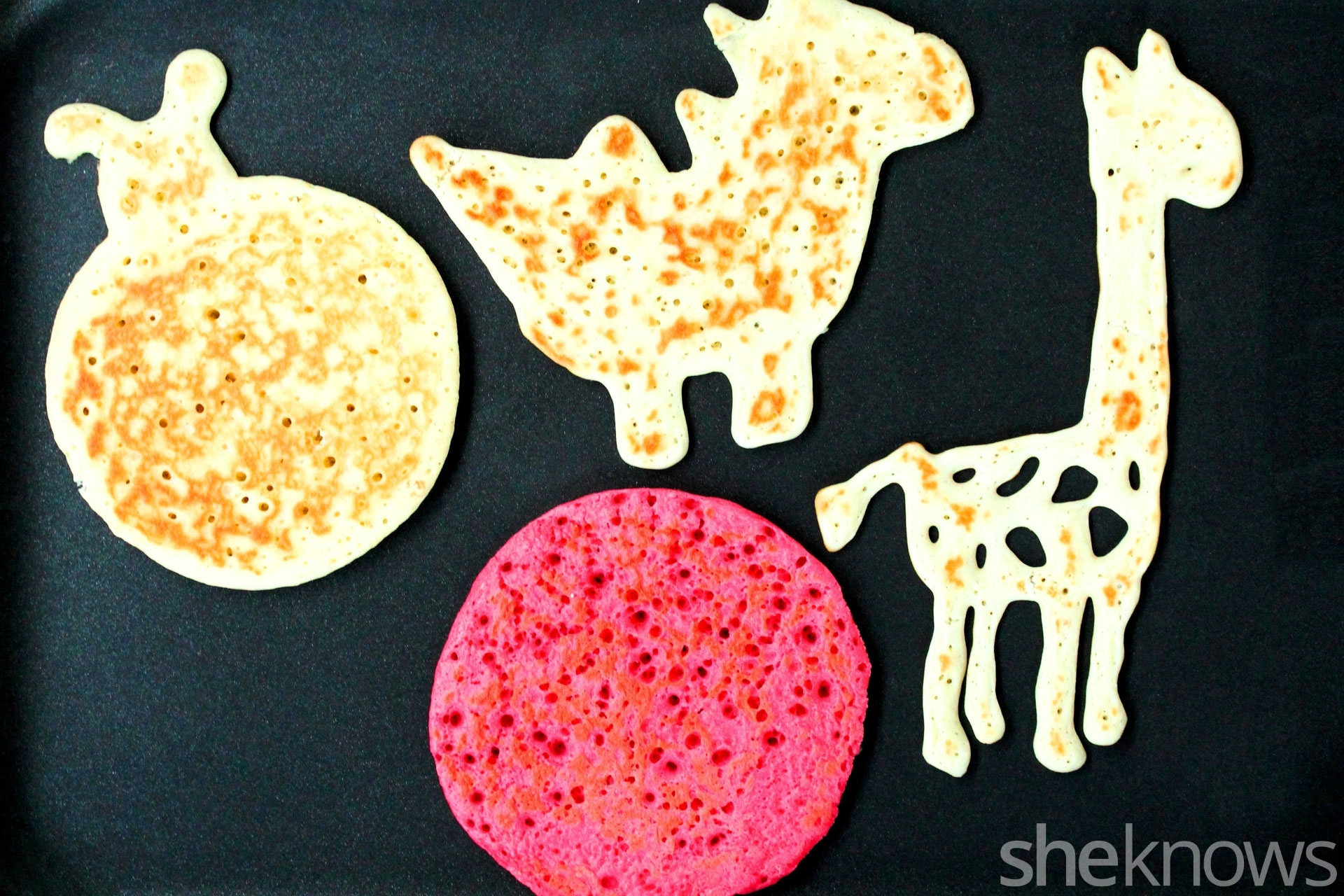 How to make pancake shapes that come alive but don't bite back