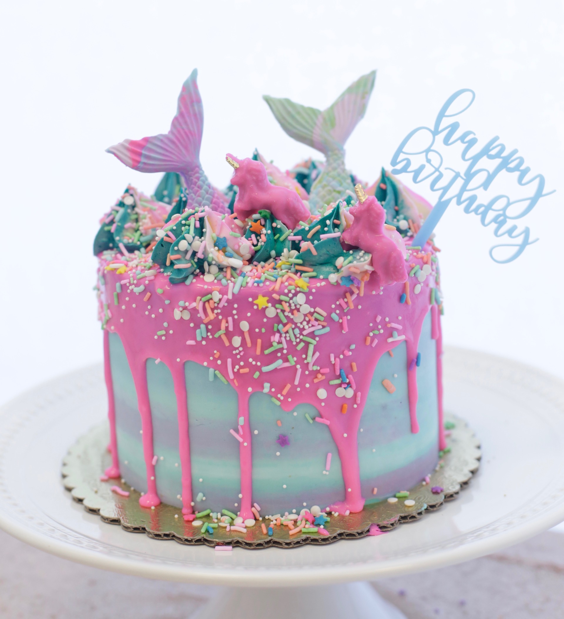 Unicorn Mermaid Cake