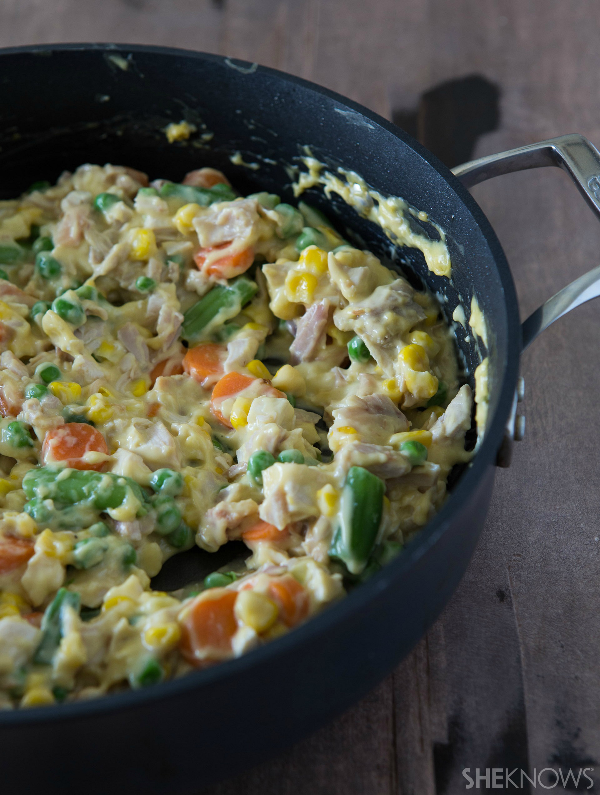 Chicken pot pie in a hot pocket is an easy meal in 30 minutes