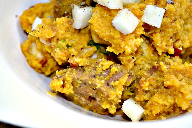 Dairyfree spicy autumn polenta