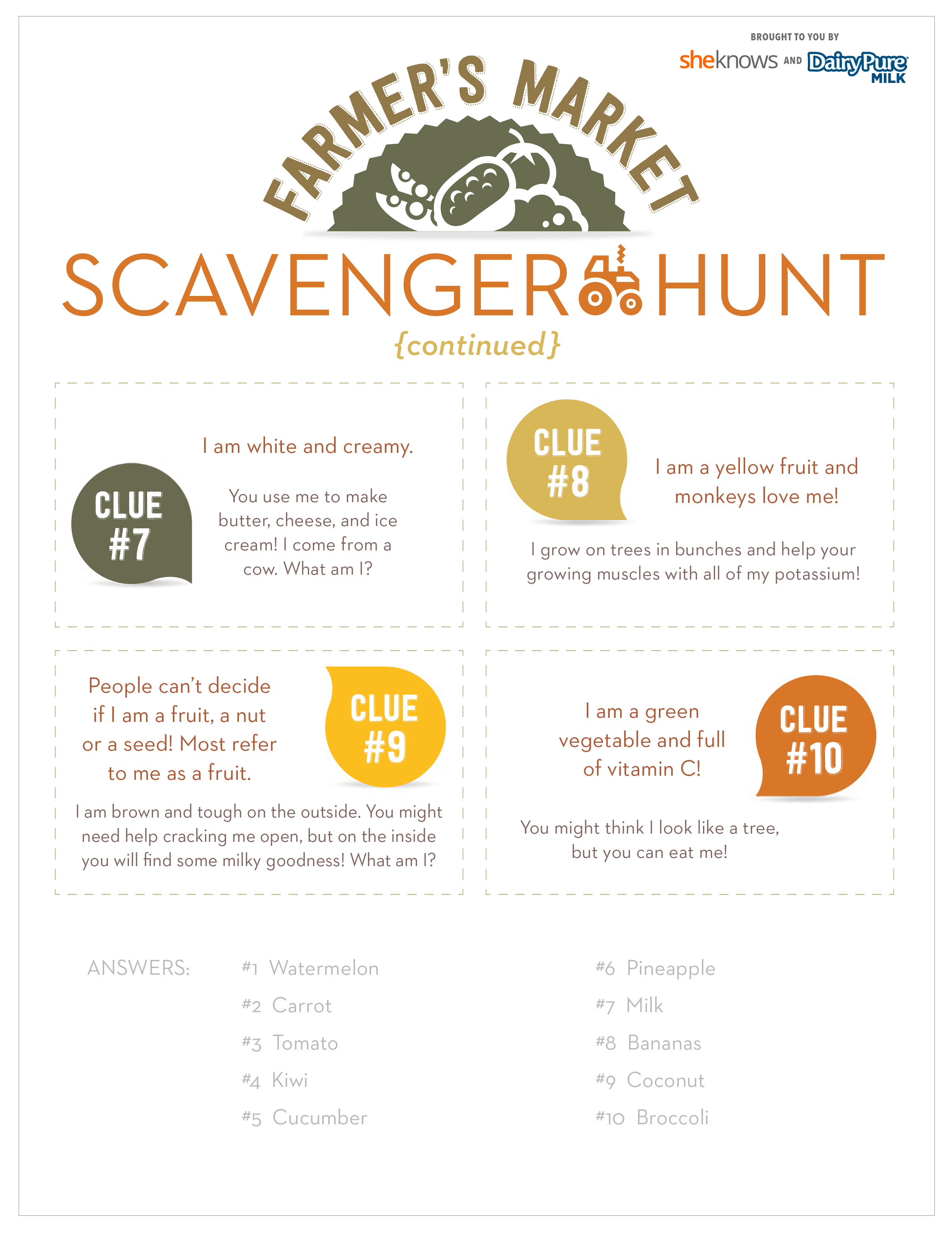Farmers market scavenger hunt keeps kids busy while you shop SheKnows
