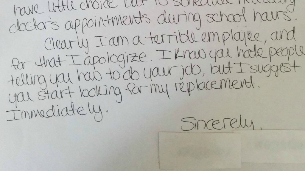 Sarcastic resignation letter is funny because everyone can relate