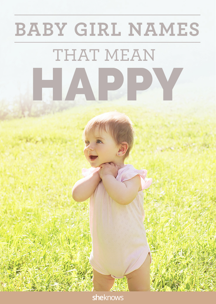 Happy baby girl names that will make people smile