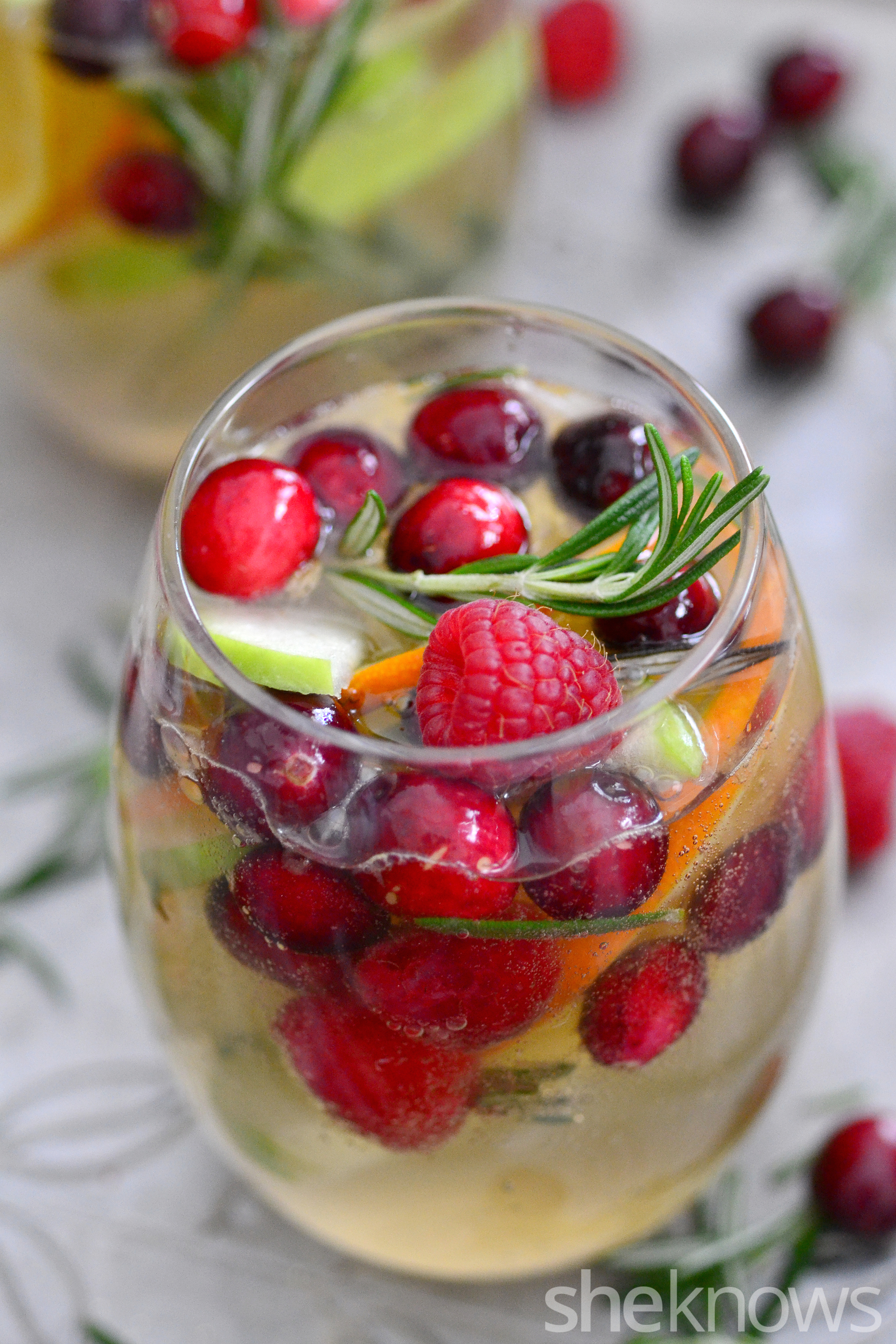 A White Christmas Sangria Recipe That Will Put You in a Festive Mood