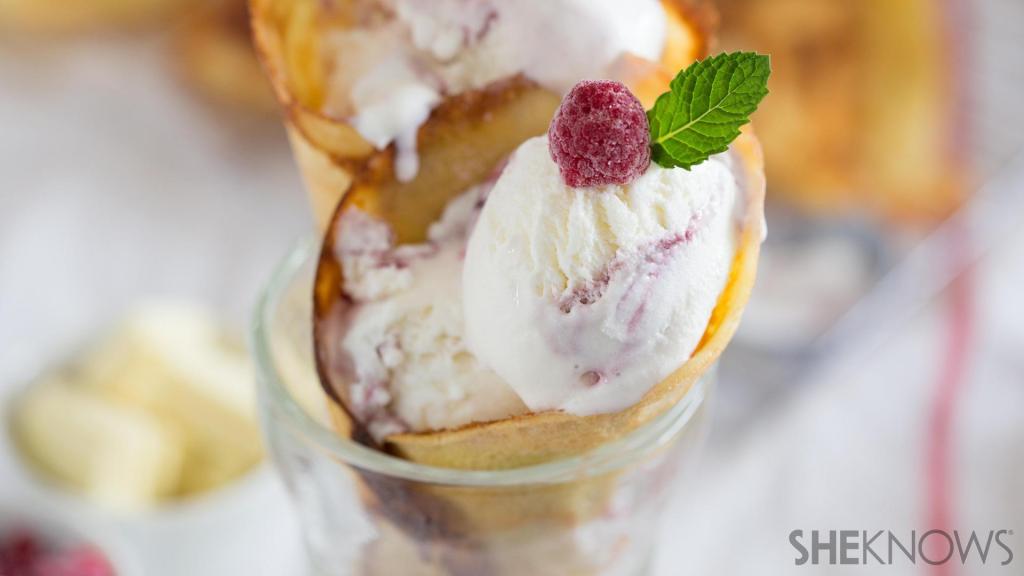 Easy homemade ice cream cones